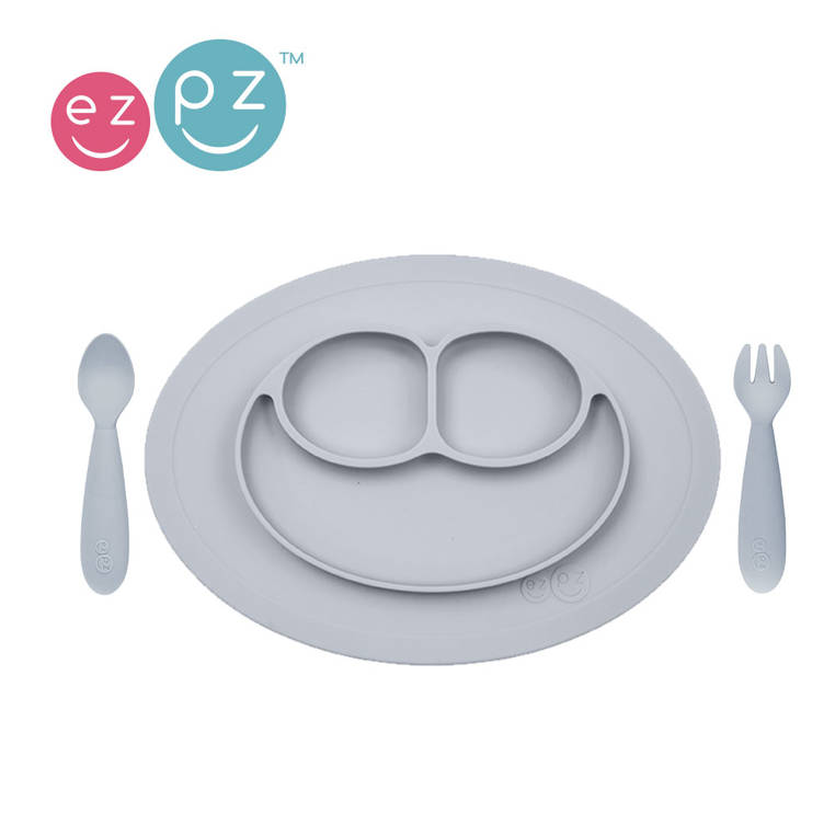 ezpz - Mini Feeding Set - Pewter