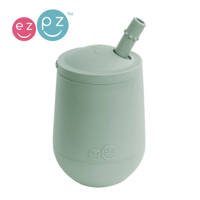 EZPZ Silikonowy kubeczek ze słomką Mini Cup + Straw Training System 120 ml pastelowa zieleń